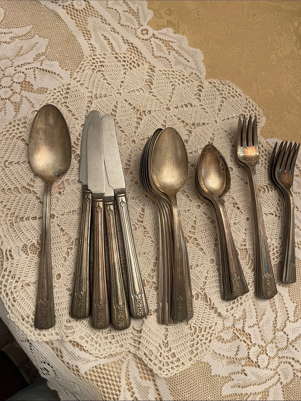 Wm Rogers IS Sectional Vintage Silver Plated Flatware